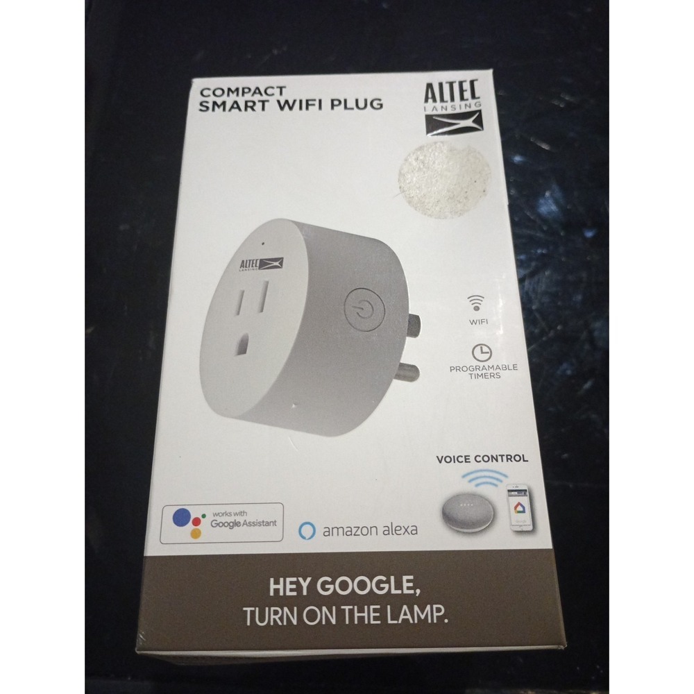 Altec Lansing Compact‎ Smart Wifi Plug Voice Control Wifi Programable Timer New